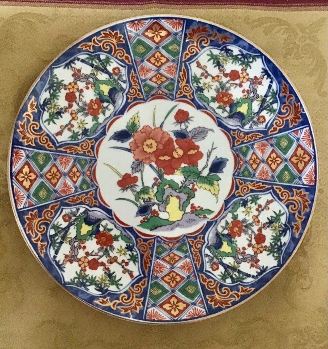 Plaque japonaise antique peinte à la main Etsy