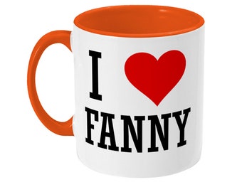 Taza grosera, Amo a Fanny, Taza divertida, Taza ofensiva, Regalo ofensivo, Regalo para él, Regalo para ella, Regalo para amigo