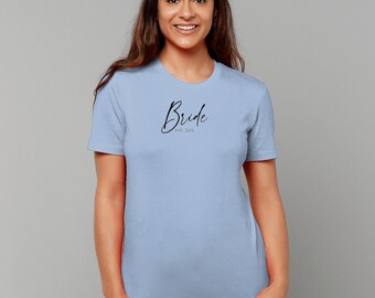 Bride EST 2024 T-Shirt, Bridal Party Gift, Bride Gift, Bridal Shower Gift, Hen Party Gift