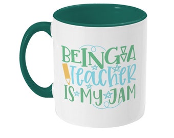 Taza de maestro, ser maestro es mi mermelada, taza de trabajo, taza divertida, regalo para él, regalo para ella, regalo para el maestro. Regalo para tutor