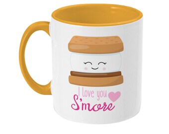 Valentine's Mug, I Love You Smore, Funny Mug, Valentine's Day, Love Gift, Gift For Him, Gift For Her