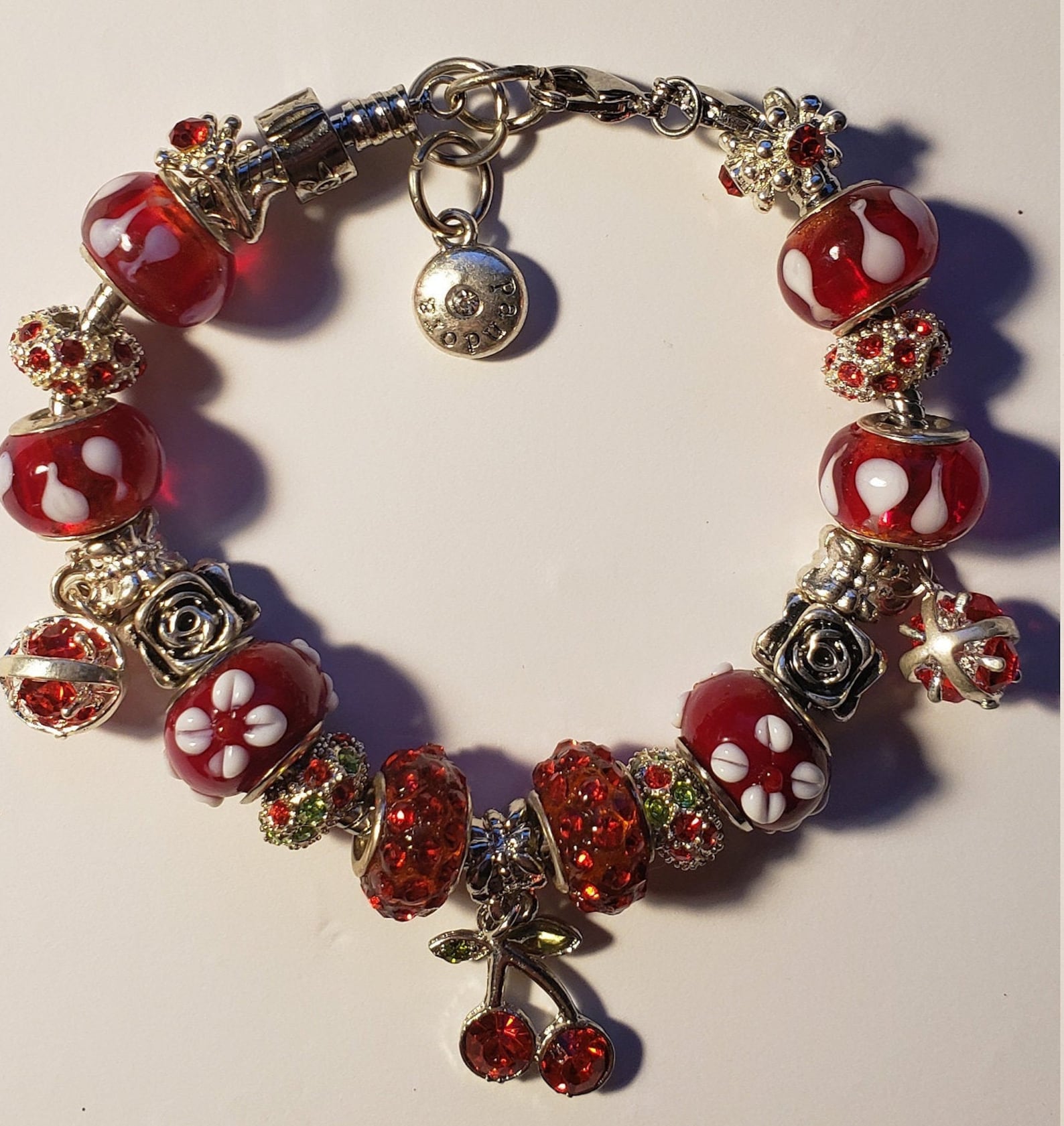 Red Beaded Bracelet Set Red Beads Bracelet Reds Bracelet Red
