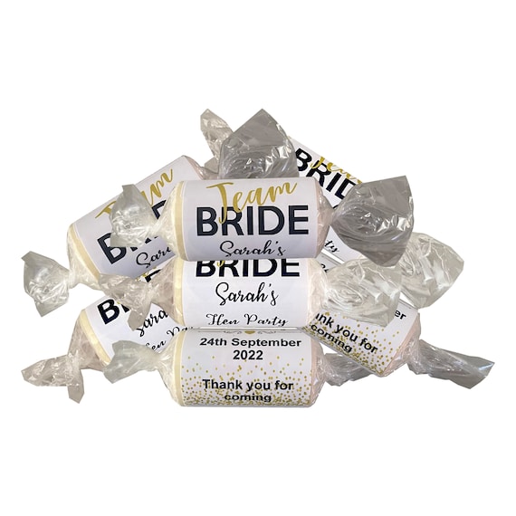 Personalized Team Bride Love Heart Sweets – Hen Party Favors