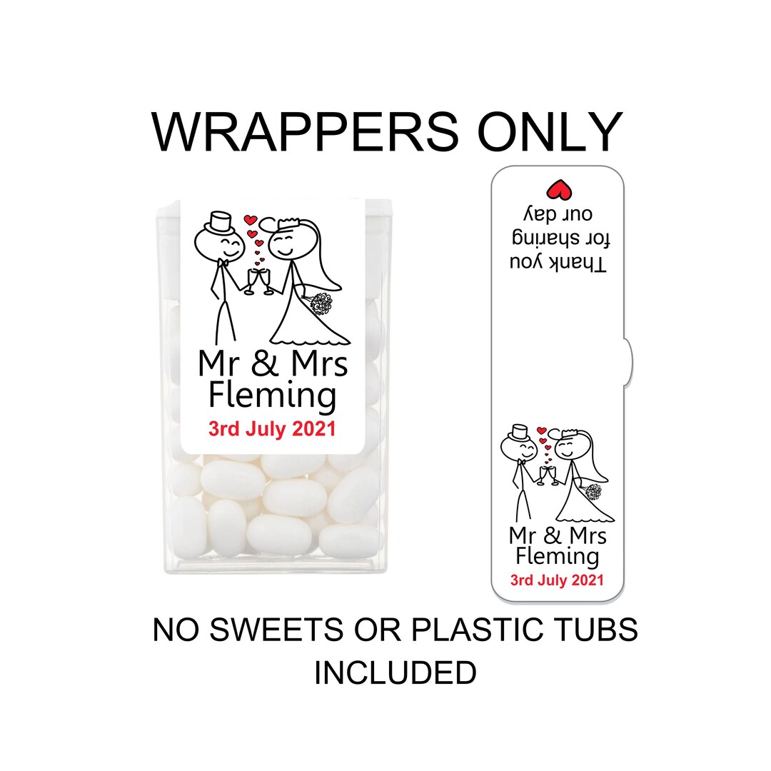 Chinese Wedding Stickers for Tic Tacs. Double Happiness Favor Labels. DIY  Wedding Favors for Guest. Set of 12 LABELS ONLY. 
