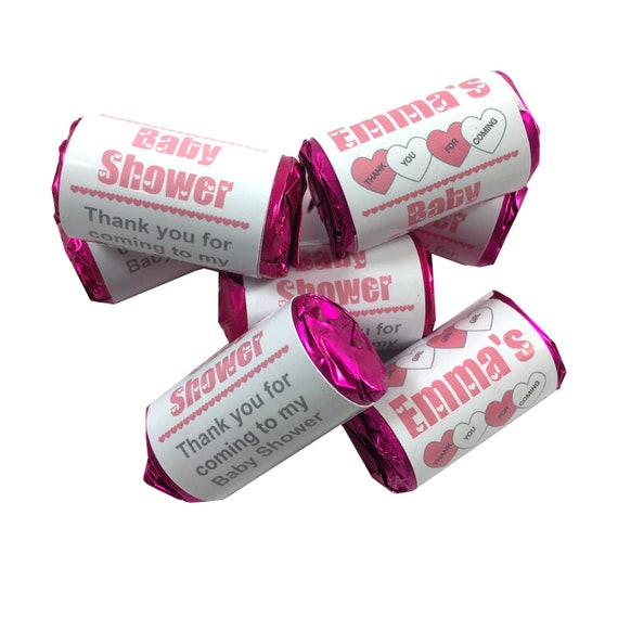 personalised love hearts baby shower