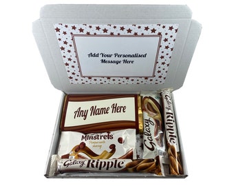 Galaxy Chocolate Bar Gift Box Present Hamper Personalised Christmas Birthday