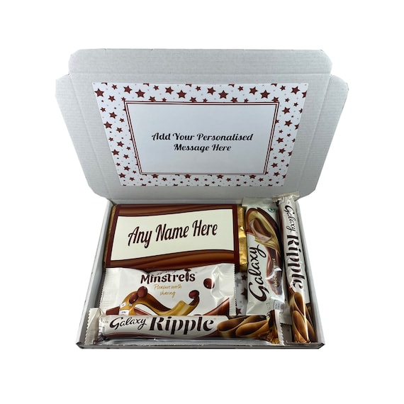 Galaxy Chocolate Bar Gift Box Present Hamper Personalised Christmas Birthday