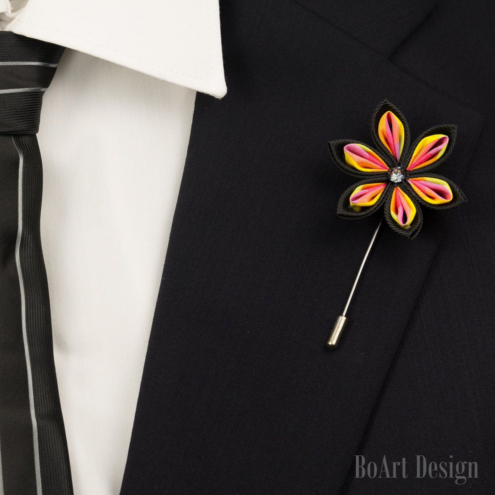 Lapel Stick Pin/spring Lapel Pin/colorful Lapel Pin/flower Pin/lapel