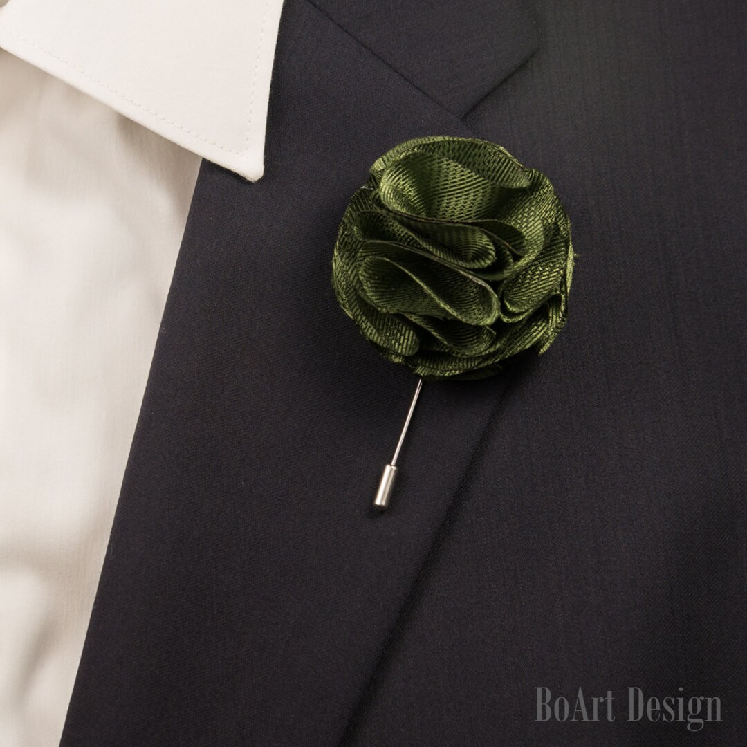 Lapel Stick Pin/sea Green Carnation Lapel Pin/lapel Pin/flower Pin