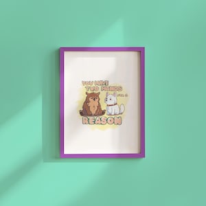 Downloadable Owlbear Cub & Scratch in Yellow | BG3 art Ready to print | Baldurs Gate 3 Printable | Instant download | Gamer Wall Decor