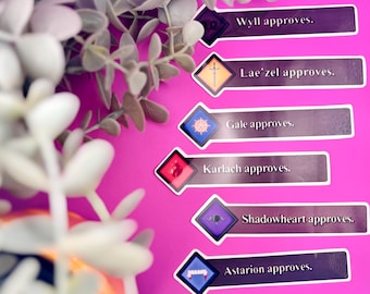 BG3 Companion Approval Badge Enamel Pins | Astarion, Karlach, Gale ...