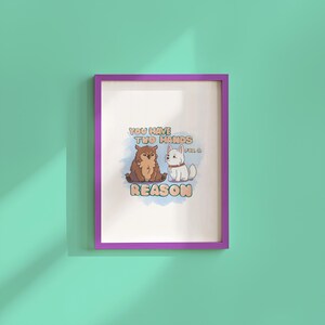 Owlbear Cub & Scratch Print: Baldur&#39;s Gate 3 Fan Art (Digital Download)