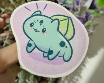 Cute Bulbasaur Vinyl Sticker | Kawaii Laptop Decal
