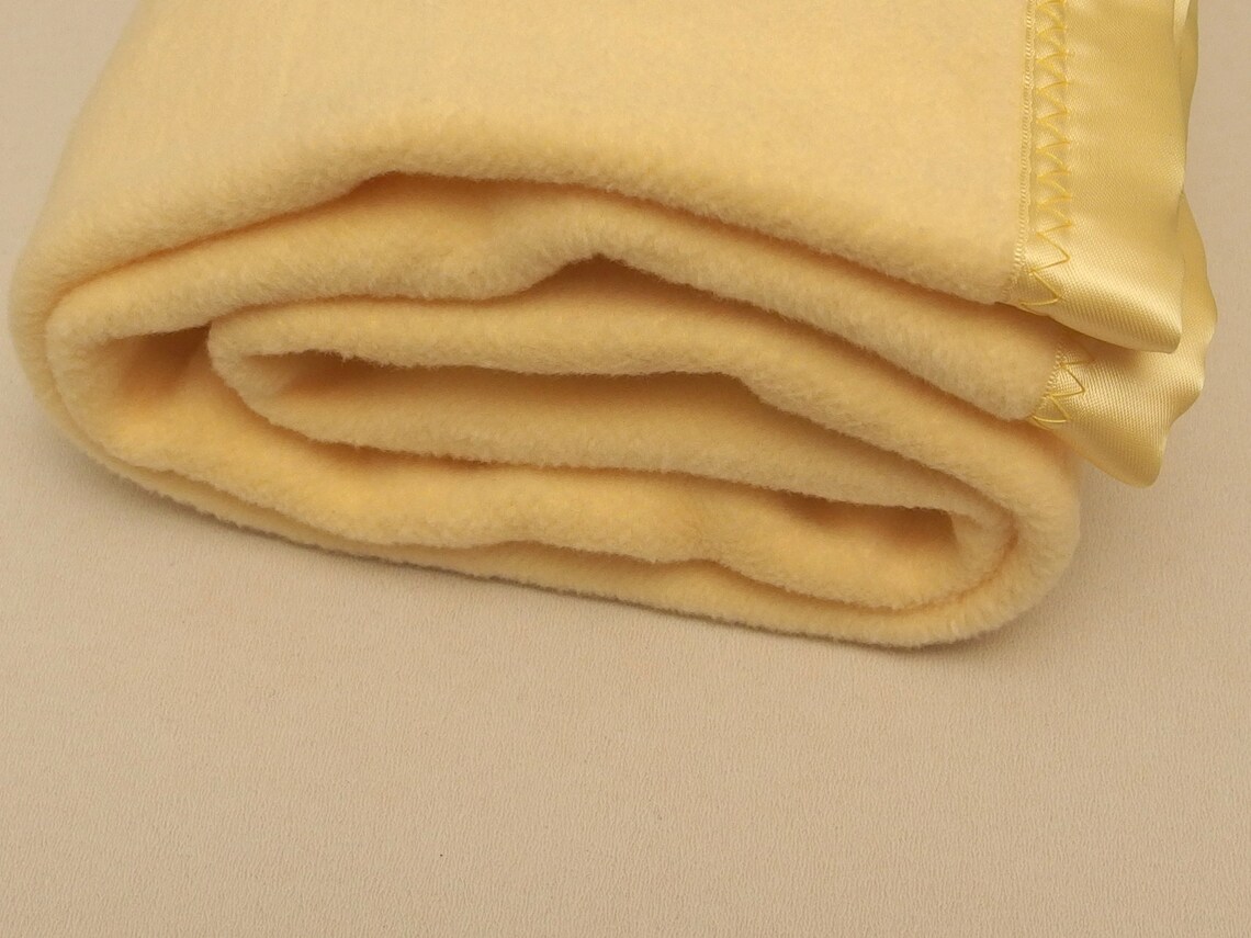 Yellow Baby Blanket Cotton Fleece Baby Blanket Soft Baby Etsy