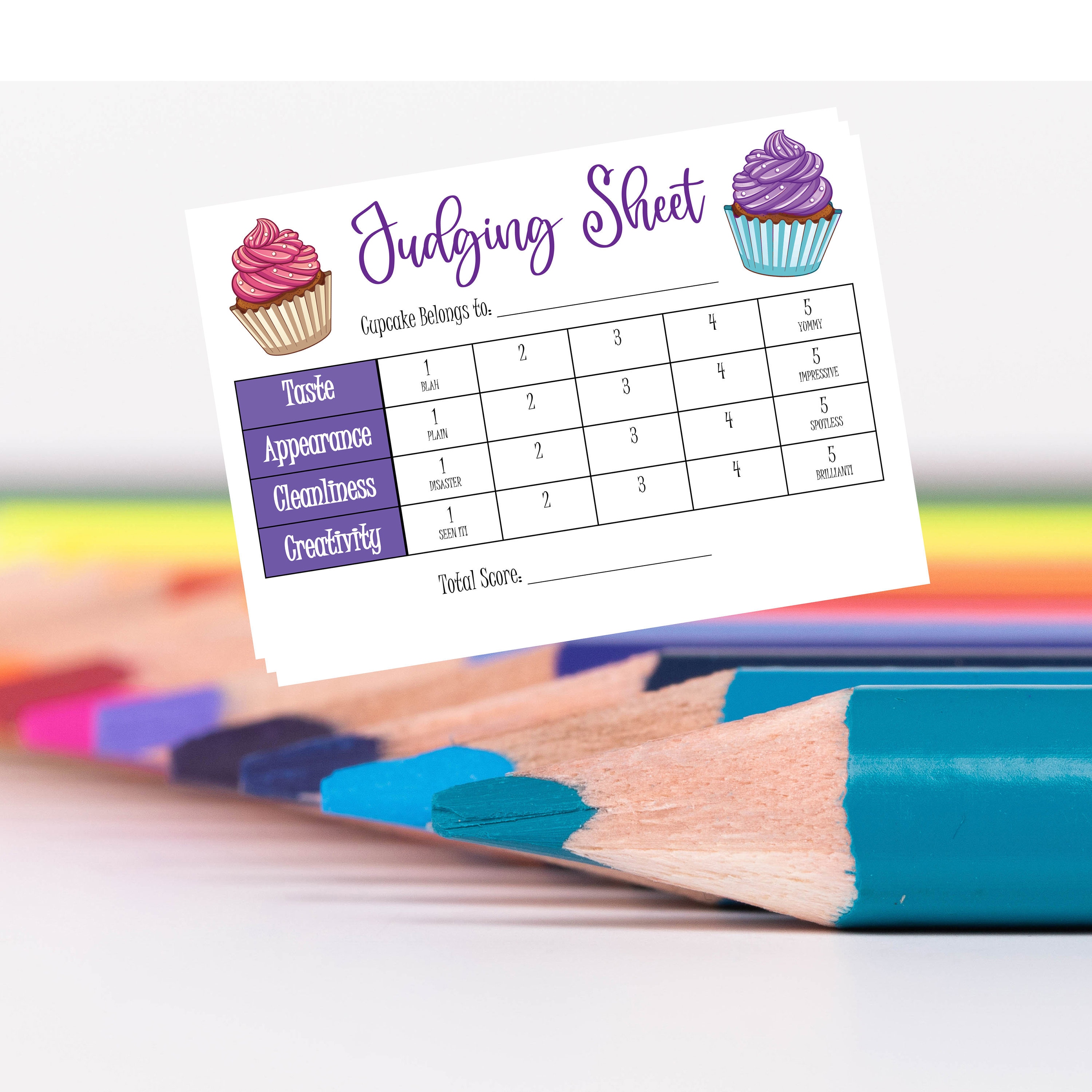cupcake-wars-judging-sheet-instant-download-party-birthday-etsy