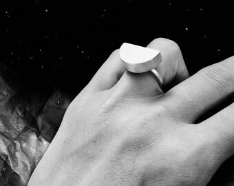 ATMA Volumes * WATER / SEMICIRCLE ring amulet