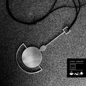ATMA Silver Amulet - Water + Air + Ether + Earth - pendant / necklace