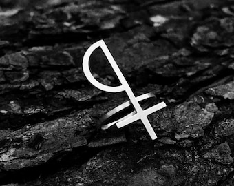 ATMA * Embodying Black Moon Lilith * Silver Ring Amulet