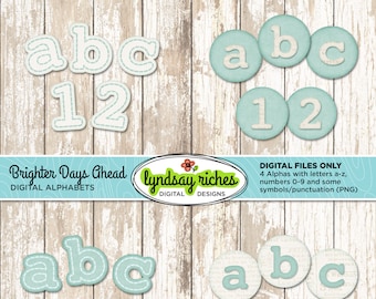 Digital Alphabet Pack | Brighter Days Ahead | Printable | Paper Craft