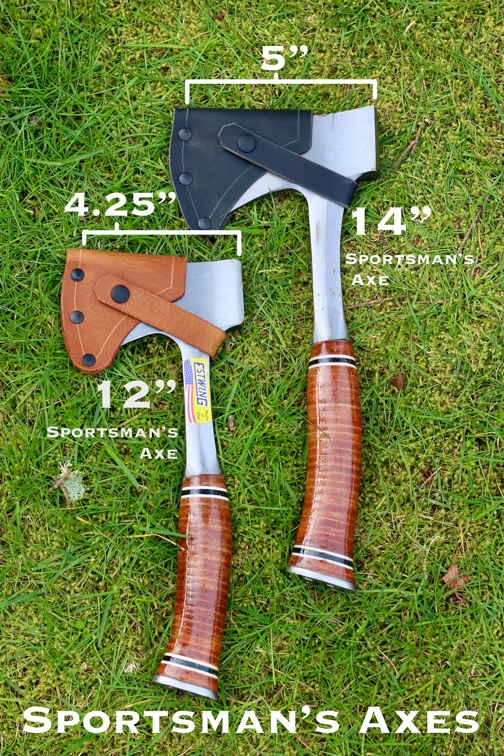 Leather Axe Sheath for Estwing Camping and Sportsman's Axe Series (fits