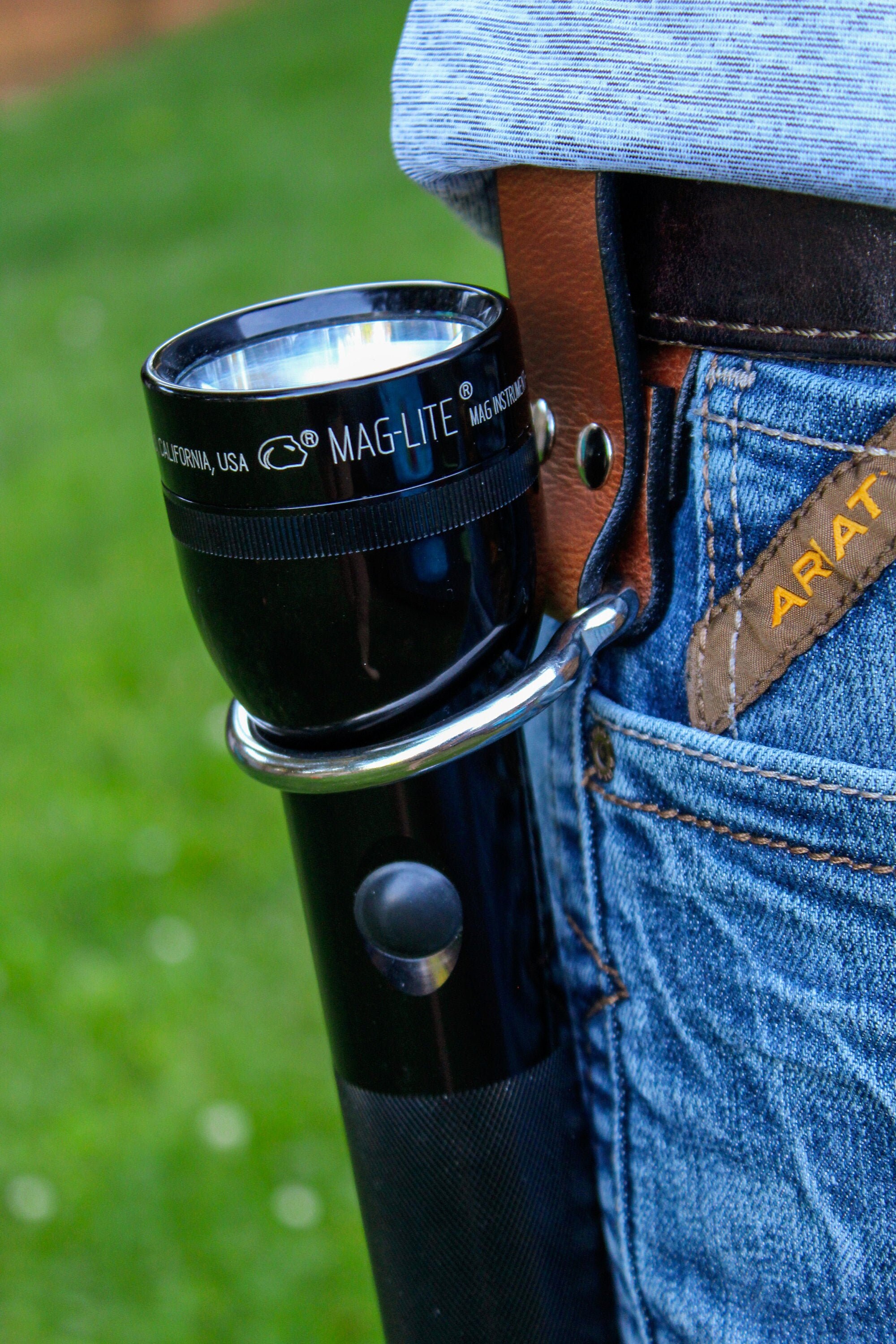 Leather Maglite Holster in Black or Brown