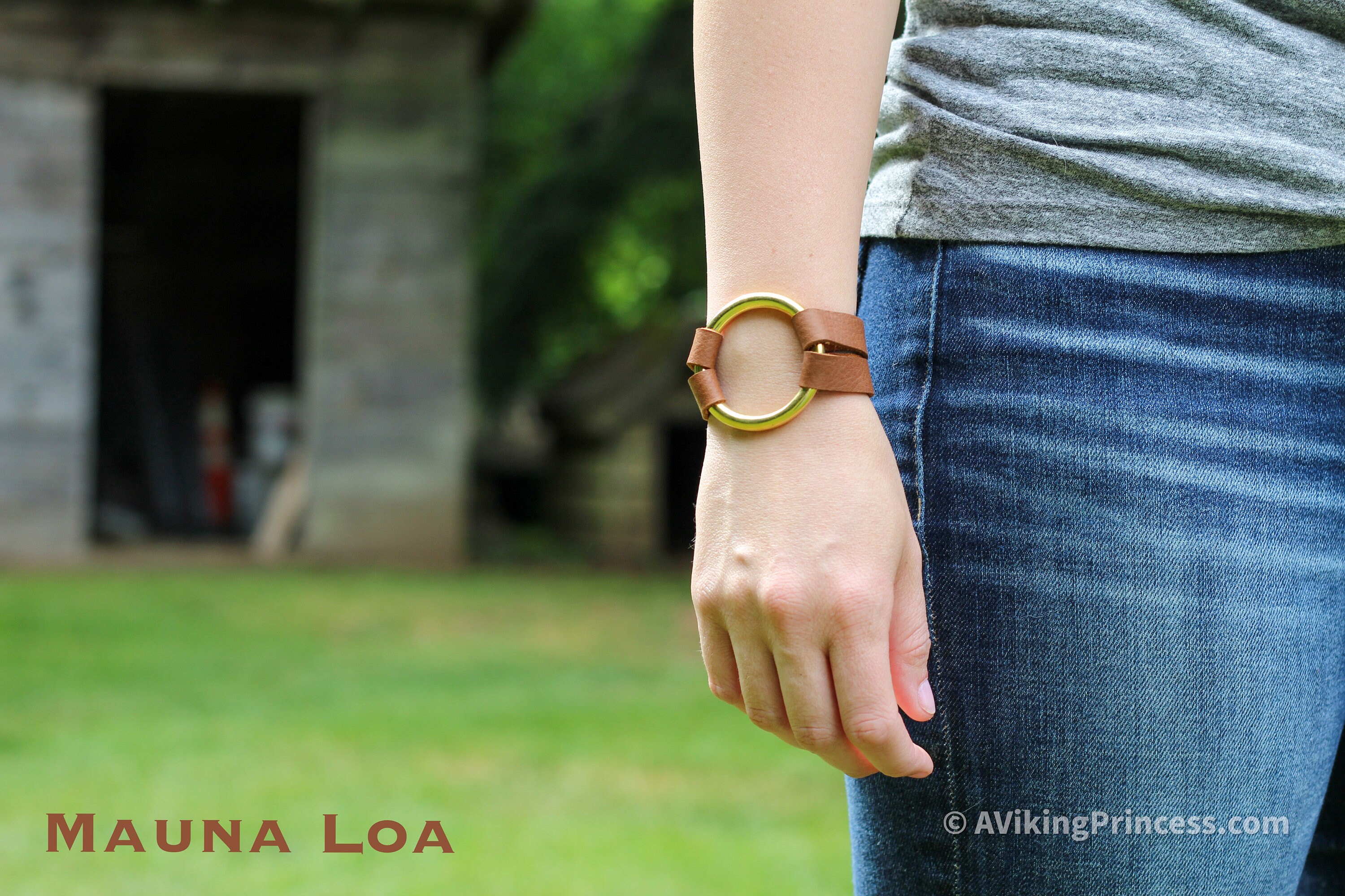 Essential Leather and Brass Bracelet - Brown, Tan and Black