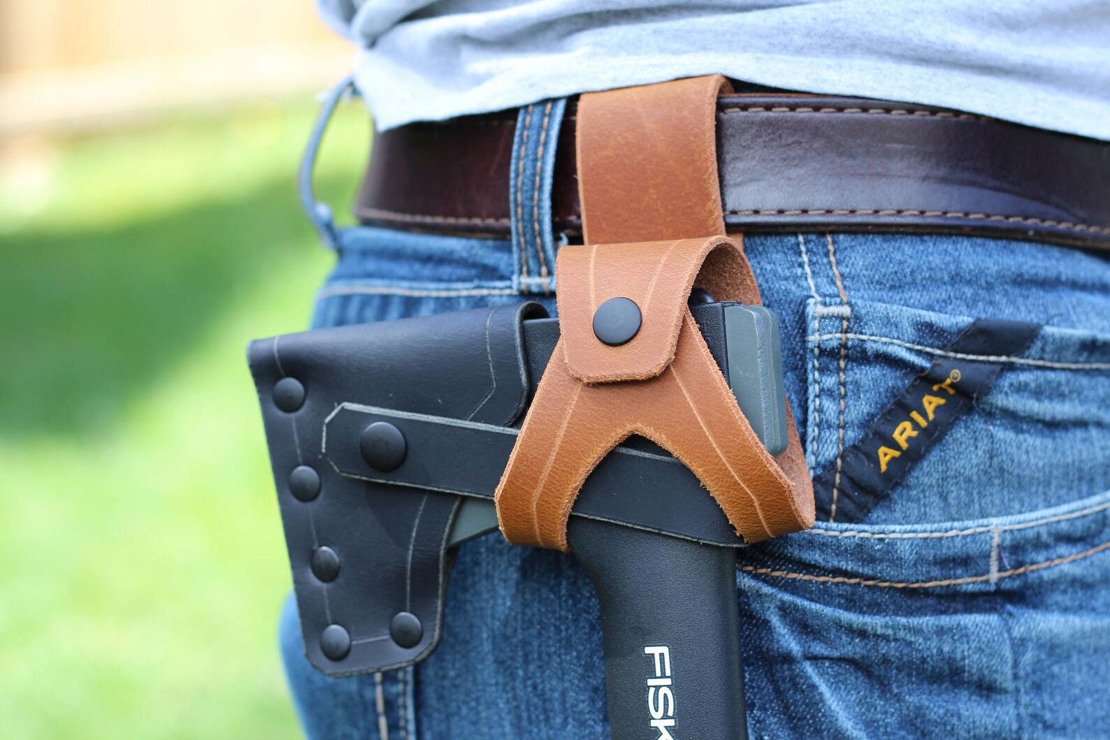 Leather Axe/hatchet Holster Black or Brown fits Fiskars X7 Etsy Australia