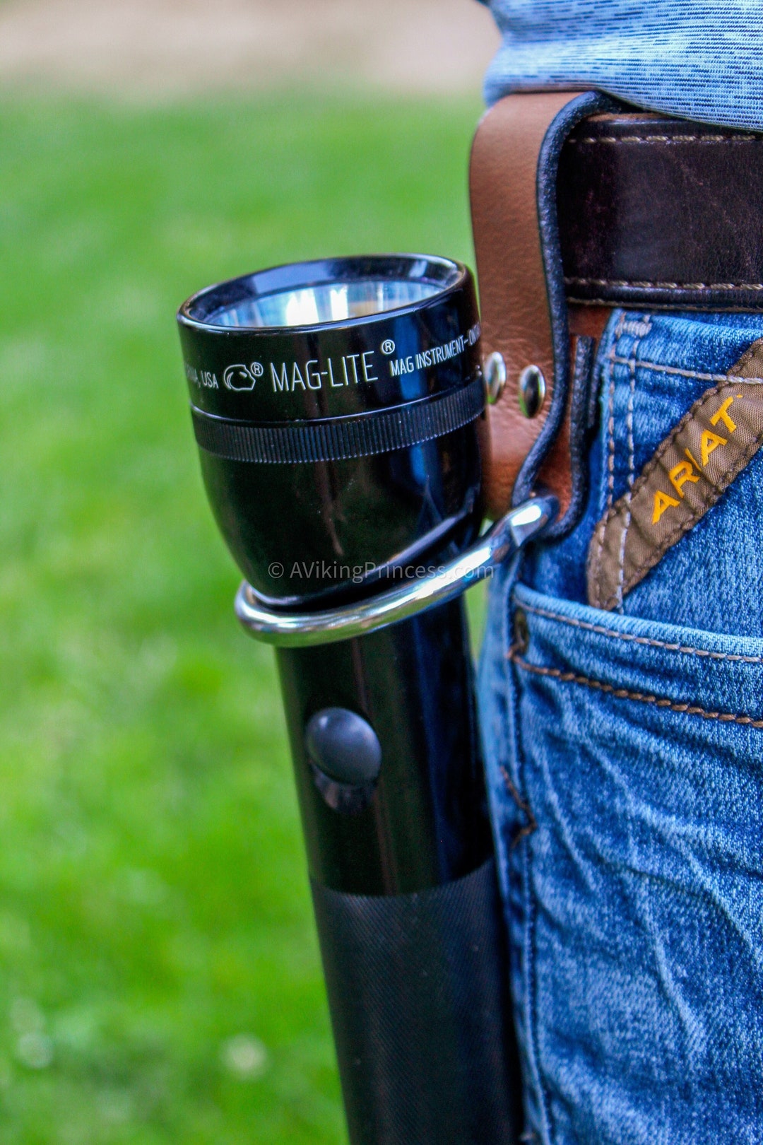 Leather Maglite Holster in Black or Brown Etsy