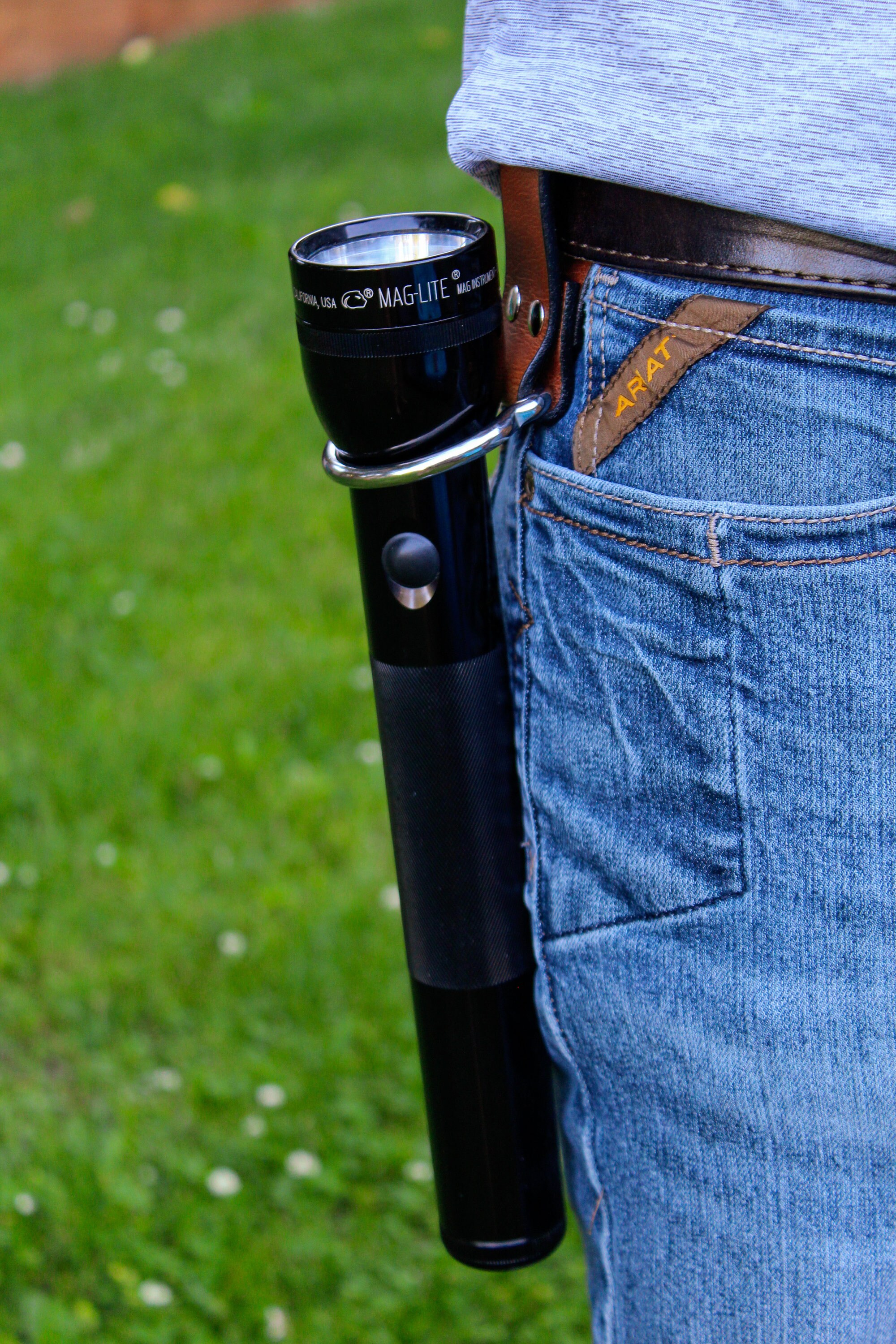 Leather Maglite Holster in Black or Brown