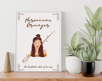 Hermione Granger Brightest Witch of Her Age Digital Art Print