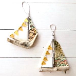 Driftwood Sailboat Ornament