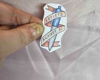 Artists Against AI Sticker | Matte Sticker