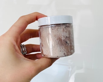 S&#39;mores Whipped Sugar Scrub -  Smores Foaming Sugar Scrub - Smores Kit Party Favors - Whipped Soap - Exfoliating Body Scrub