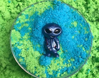 Alien Bath Bomb - ¡Juguete dentro! - Bomba de baño para niños - Sorpresa de la bomba de baño