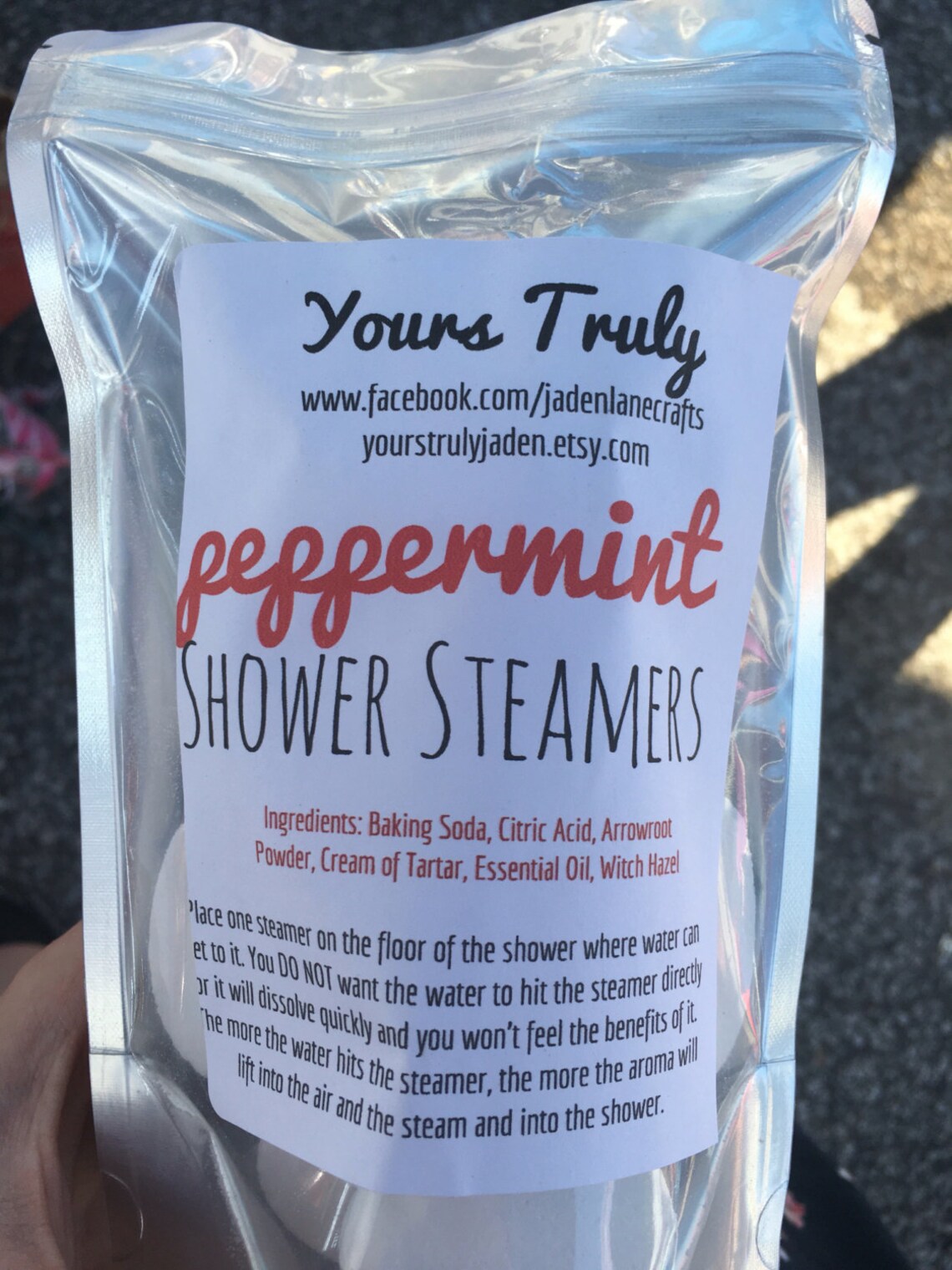 Peppermint Shower Steamers Pack of 10 Etsy