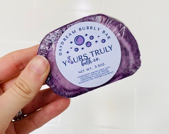 Daydream Bubble Bar - Tropical, Fruity Bubble Bar - Blackberry Purple Bubble Bath - Pumpkin Swirl Bath Bar - Solid Bubble Bath