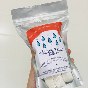 Wake Me Up Shower Steamers - Energy Shower Steamers - Energy Shower Melts - Fruity Shower Steamers - Citrus Shower Steamers