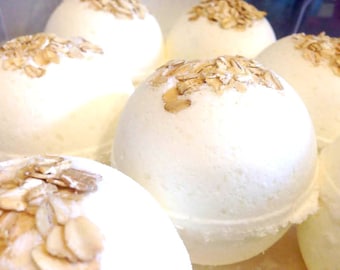 Oatmeal, Milk, and Honey Huge Bath Bombs