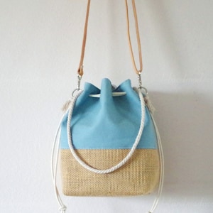 Sac à seau de corde de toile de jute