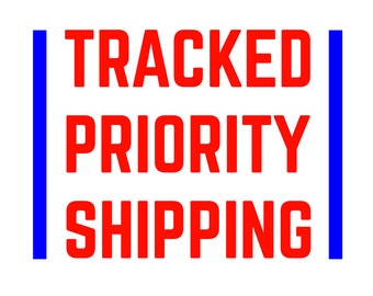 DECAL ONLY Tracked, Insured, Priority Shipping