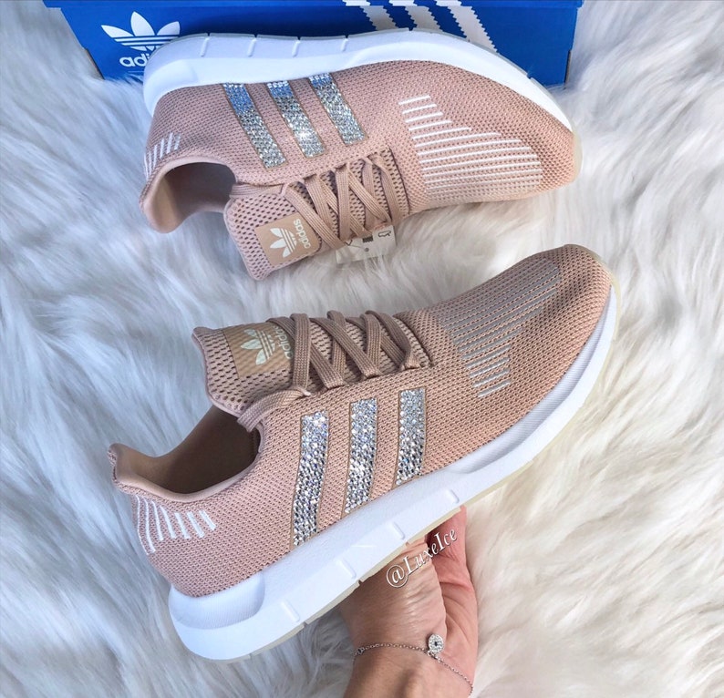 Swarovski Adidas Swift Run made with SWAROVSKI® Xirius Rose Cut Crystals. Swarovski Adidas Swift Run made with SWAROVSKI® Xirius Rose Cut Crystals.