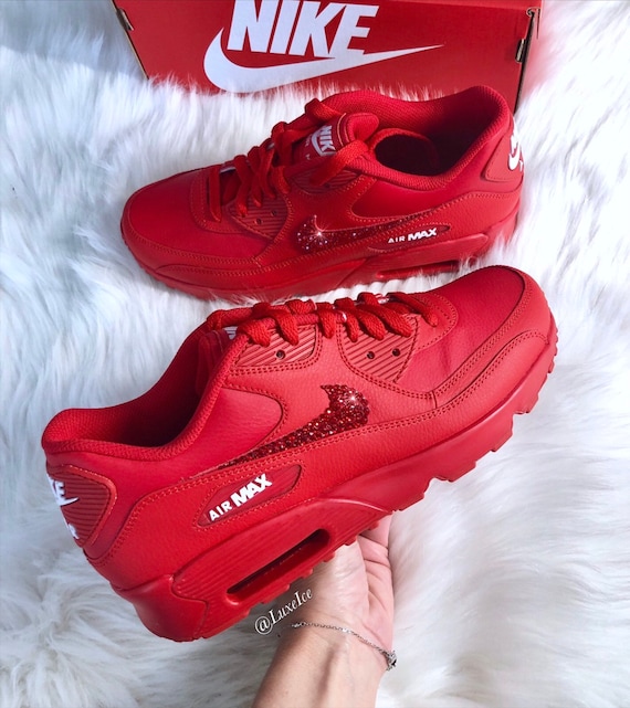 Nike Air Max 90 Black customized with Rose Gold SWAROVSKI® Xirius Rose Cut Crystals. Nike Air Max 90 Black customized with Rose Gold SWAROVSKI® Xirius Rose Cut Crystals.