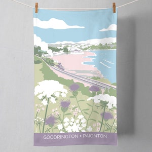 Tea towel: Goodrington in Paignton, Devon image 2