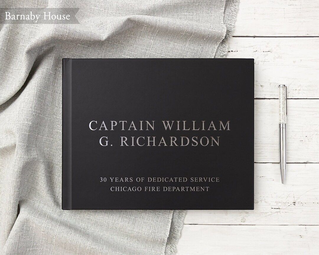 Retirement Guest Book for Retirement Party Gift Idea, Custom Photo ...