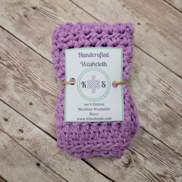 Cotton Washcloth Hand Crochet