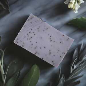 Exfoliating Patchouli Sage Bar Soap - Vegan and Cruelty Free