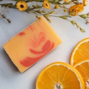 Blood Orange Bar Soap - Vegan and Cruelty Free