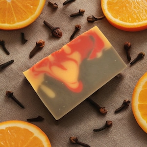 Orange Clove Bar Soap - Vegan and Cruelty Free