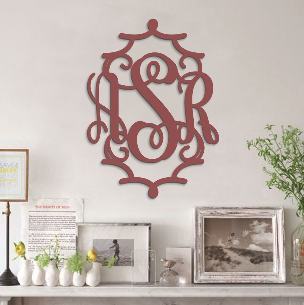 Pagoda Monogram Monogram Wall Hanging Monogram Door Hanger Etsy