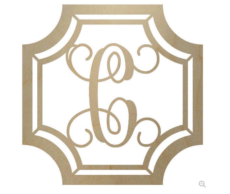 Wooden Monogram Unpainted Wood Monogram Wood Letters With - Etsy